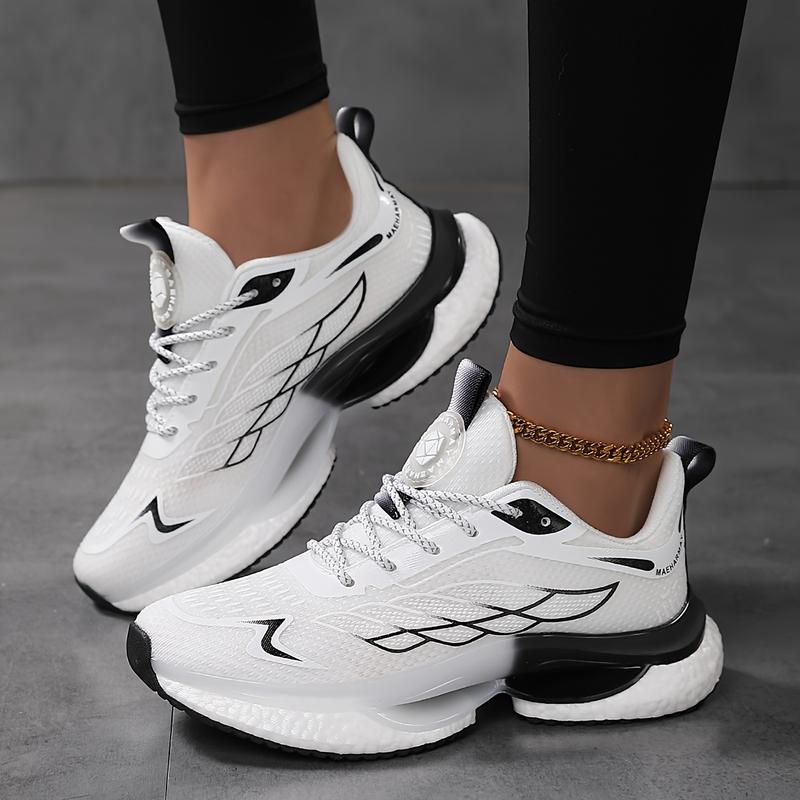 Women's Large Size 6-12 Athletic Casual Shoes - Lightweight, breathable mesh running shoes with shock absorption, non-slip sole, lace-up closure, Low-top design for all seasons