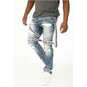 Solutus Premium Stretch Biker Jeans W/ Twill Trap