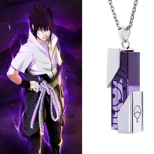 Anime  Cosplay  Pendant  Uchiha Sasuke Cosplay Rinnegan Pendant Necklace for Unisex Jewelry Accessories Gifts