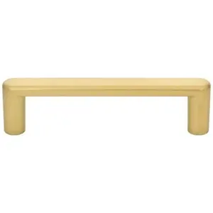 Elements Gibson Cabinet Pull, 96 mm Center-to-Center, 5in Overall, Brushed Gold