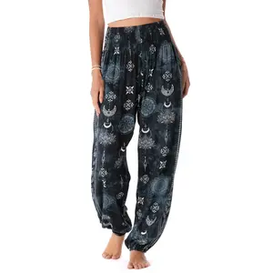 Midnight Lotus Moon Harem Pants