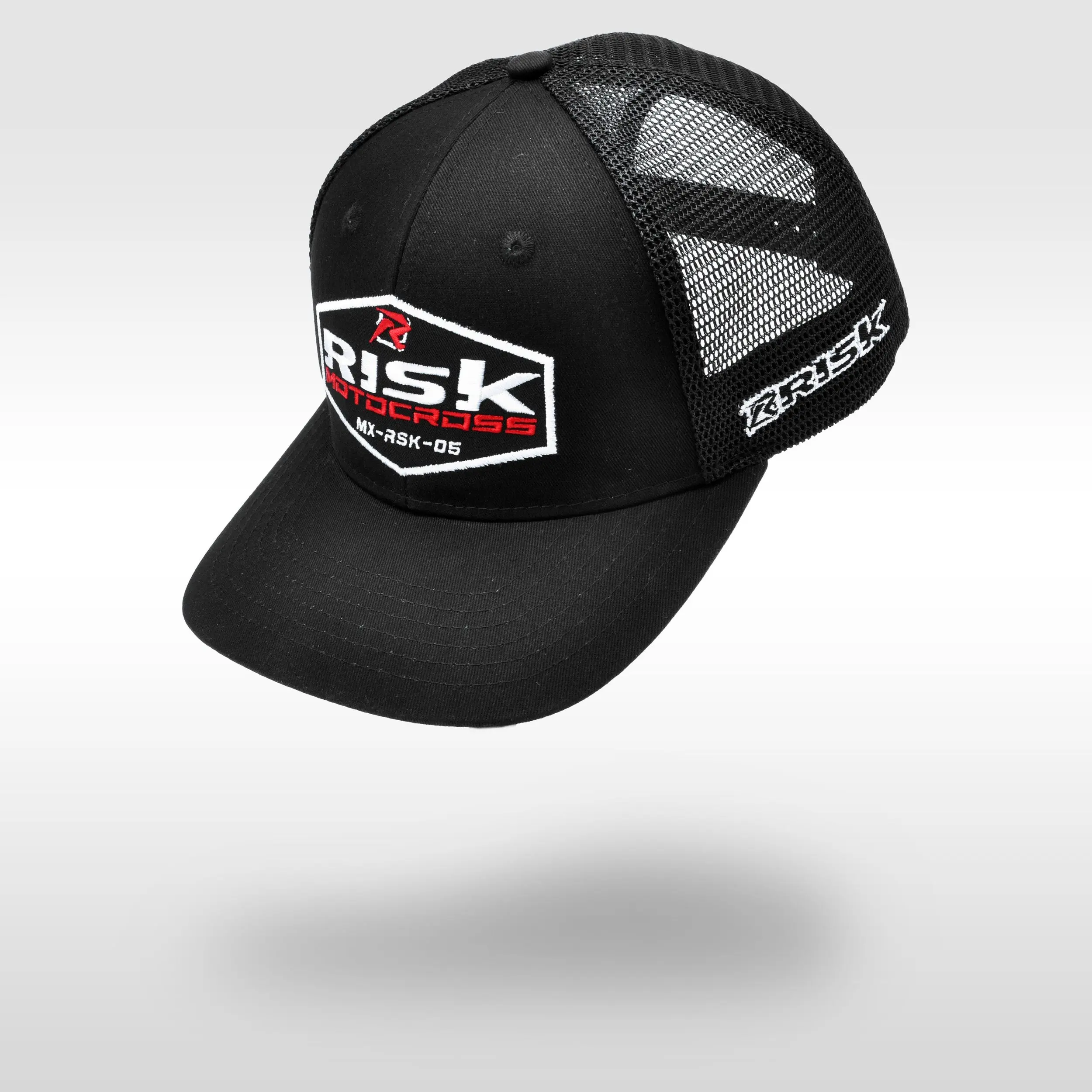 Risk Black on Black Patch Trucker Snapback Hat - TikTok Shop