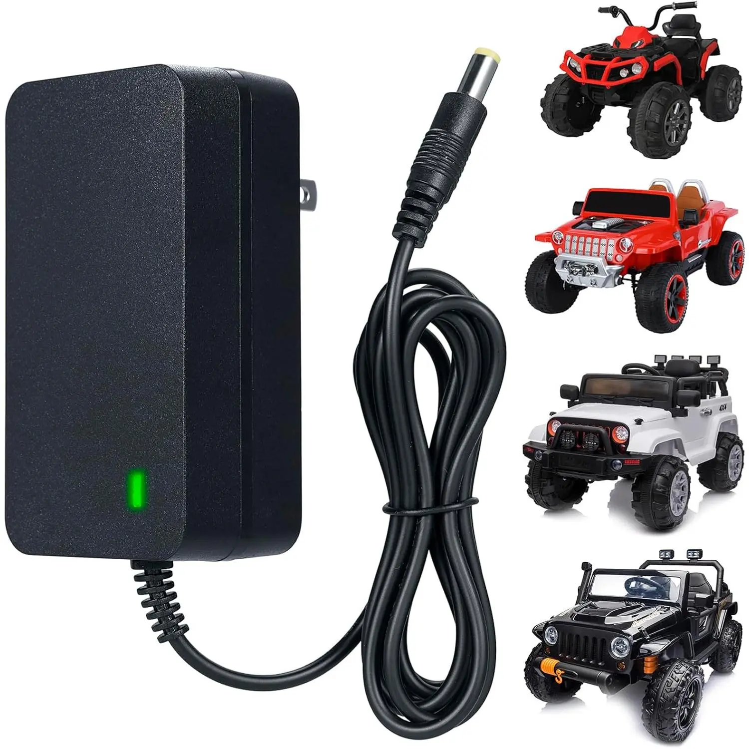 24V  Charger for Ride on Toys,24V Charger for Ride on   Choice Products SUV  Accessories,24 Volt   Charger with   Light for  Carriage Ride
