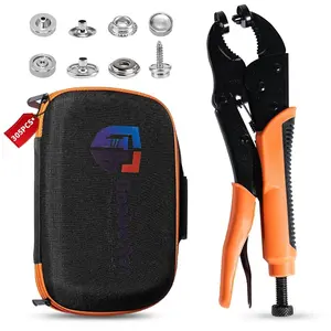 305Pcs Orange Fastening Clamp Assortment Set, All-in-One Household Installation Hand Tools Kit