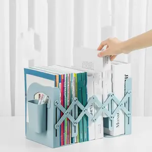 Office Desk File Folder Student Desktop Book Holder Stand Foldable Book Rack Simple Bookshelf Book Storage Organizer