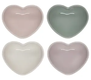Le Creuset Set of 4 Mini Heart Bowls