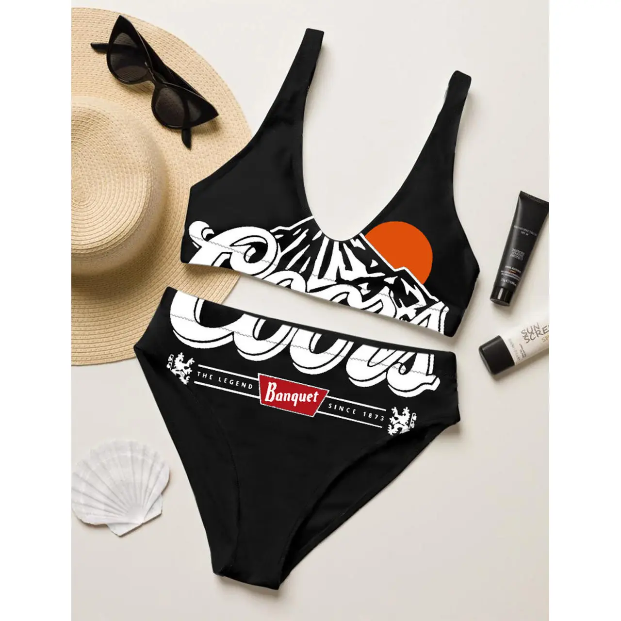 Co..ors Banquet Since 1873 Two-Piece Bikini Set