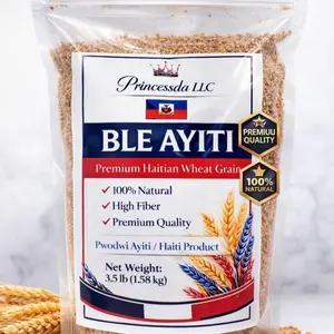 Premium Haitian Wheat Grain (Ble Ayiti) 3.5lb | High Fiber & Natural pack of 2