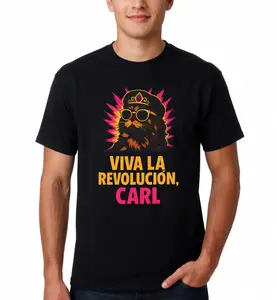 Viva La Revolucion Carl T-Shirt | Dungeon Crawler Carl Fan Art Cotton Cotton Cotton
