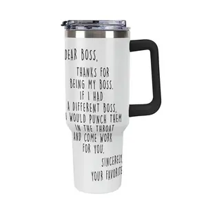 Dear Boss Tumbler, 40oz Coffee Tumbler,Boss Appreciation Gift,Boss Birthday Gift,Boss Christmas Gift,Dear Boss Tumbler Gift for Best Boss Friend Funny for Gift Favorite Coworker Supervisor Gift Colleague Tumbler Humorous