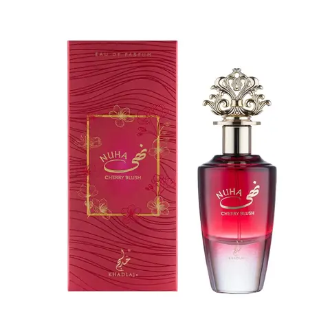 Khadlaj Nuha Cherry Blush for Women Eau de Parfum Spray, 2.87 Ounce