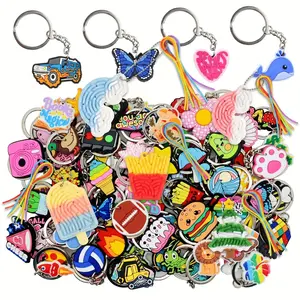 [US Stock] Mini Silicone Stress Relief Fidget Keychain | Cute DIY Backpack Pendant & Schoolbag Charm | Educational Sensory Toy For Kids Adults |  Relief Accessories / Creative Gift Idea For School / Colorful Fidgets For Focus  Gadgets anxiety