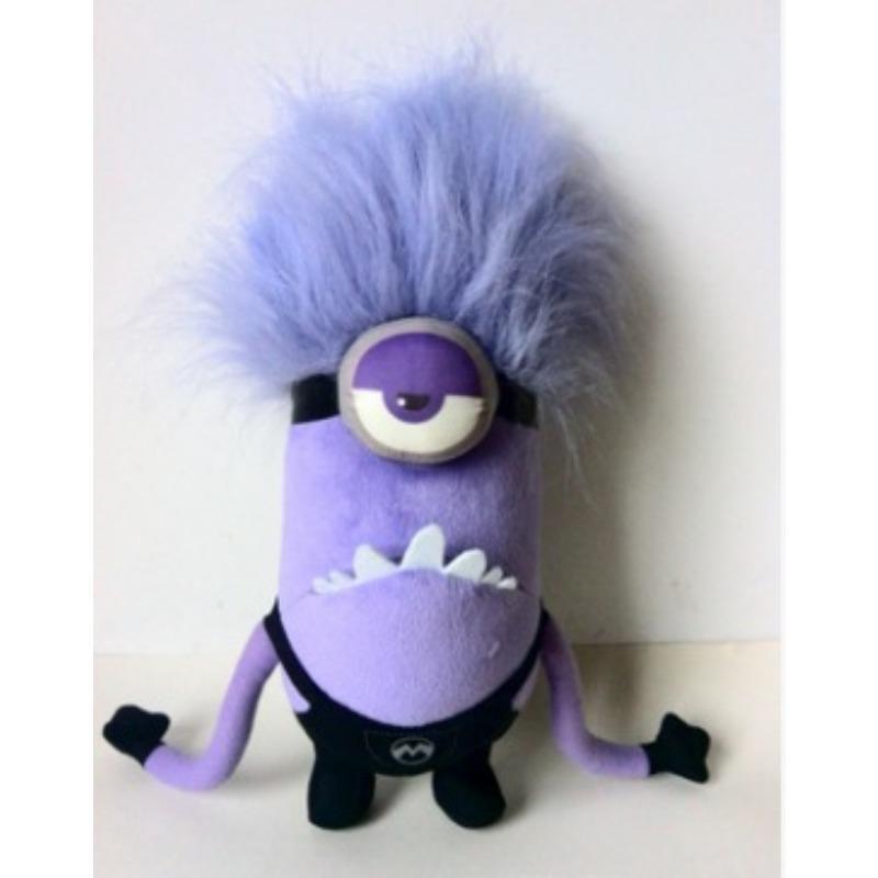 Purple Evil Minion Plush Toys Set, Cute Stuffed Animal Dolls, Couple Birthday Gift, Party Decor for Kids & Movie Fans $EFT