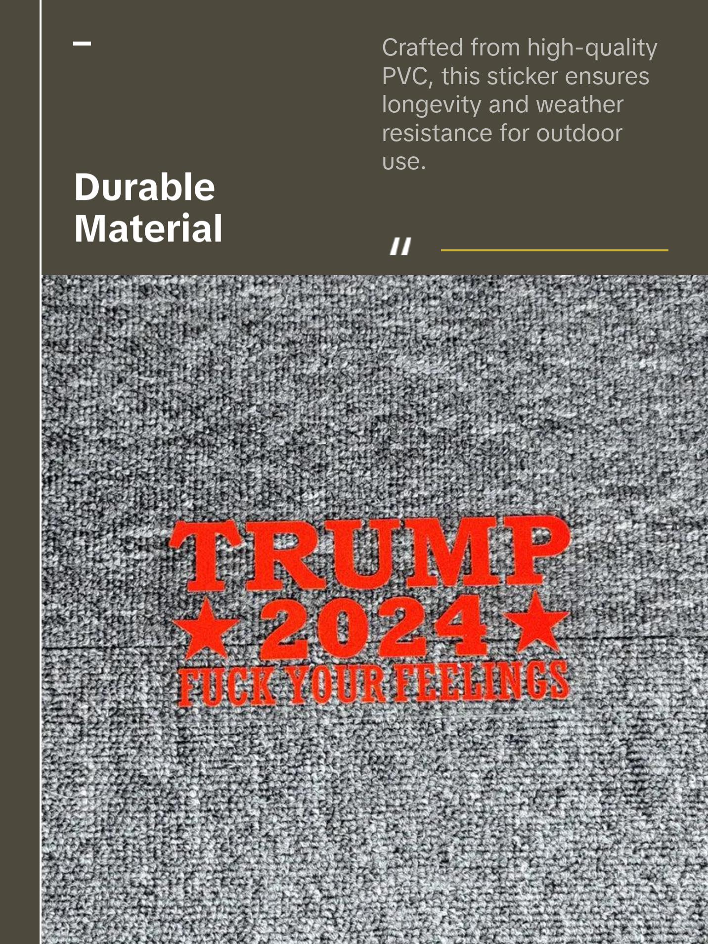 Trump 2024 Reflective Sticker