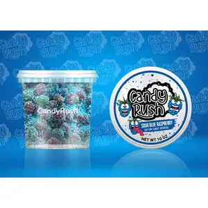 Sour Blue Razz  Raspberry Cotton Candy Gushers - The Viral Sour Candy  Extreme and Normal Sour Flavors ,sour Tangy Gummy Snack, Sour and Sweet Syrups Coated  perfect for sharing