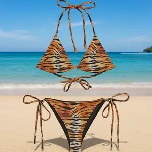 Tiger Animal Print “Wildfire” Bikini Set 2PO WI5