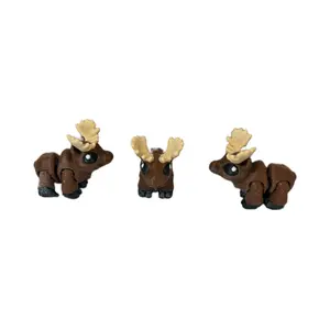 Mini moose 3d printed fidget toy fully articulated
