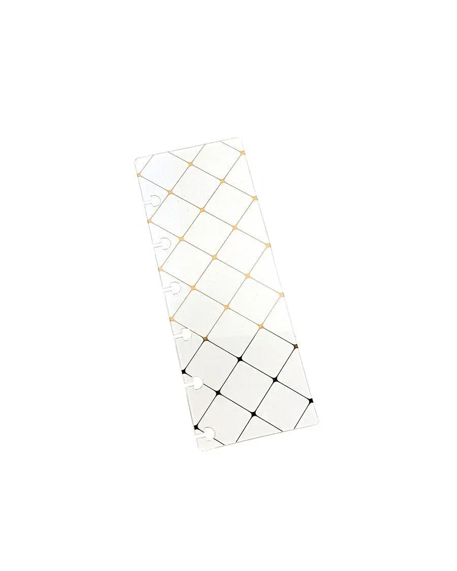 Clear Plastic Planner Page Finder | Gold Diamond