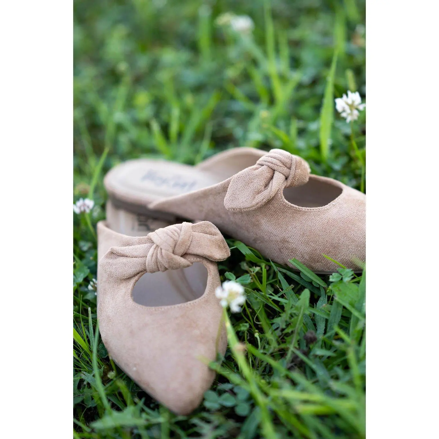 Knotty But Nice Corkys Camel Faux Suede Mule