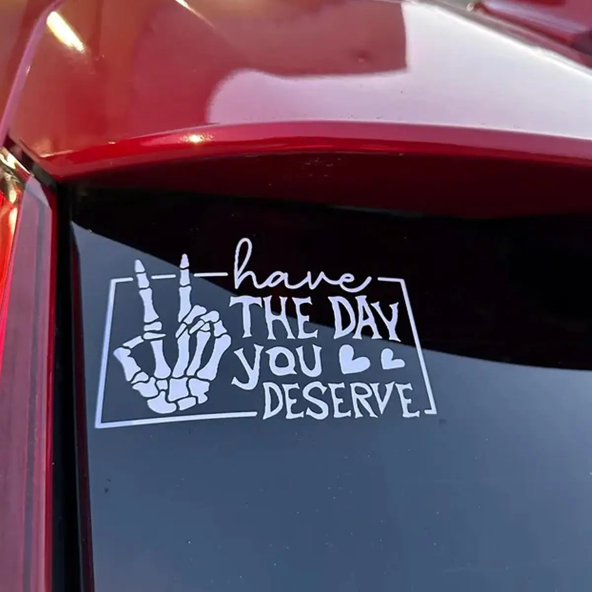 Skeleton Hand Pattern Car Sticker, Creative Design Car Decal, Car Exterior Decoration Accessories for Car, Laptop, Tumbler, Motorcycle