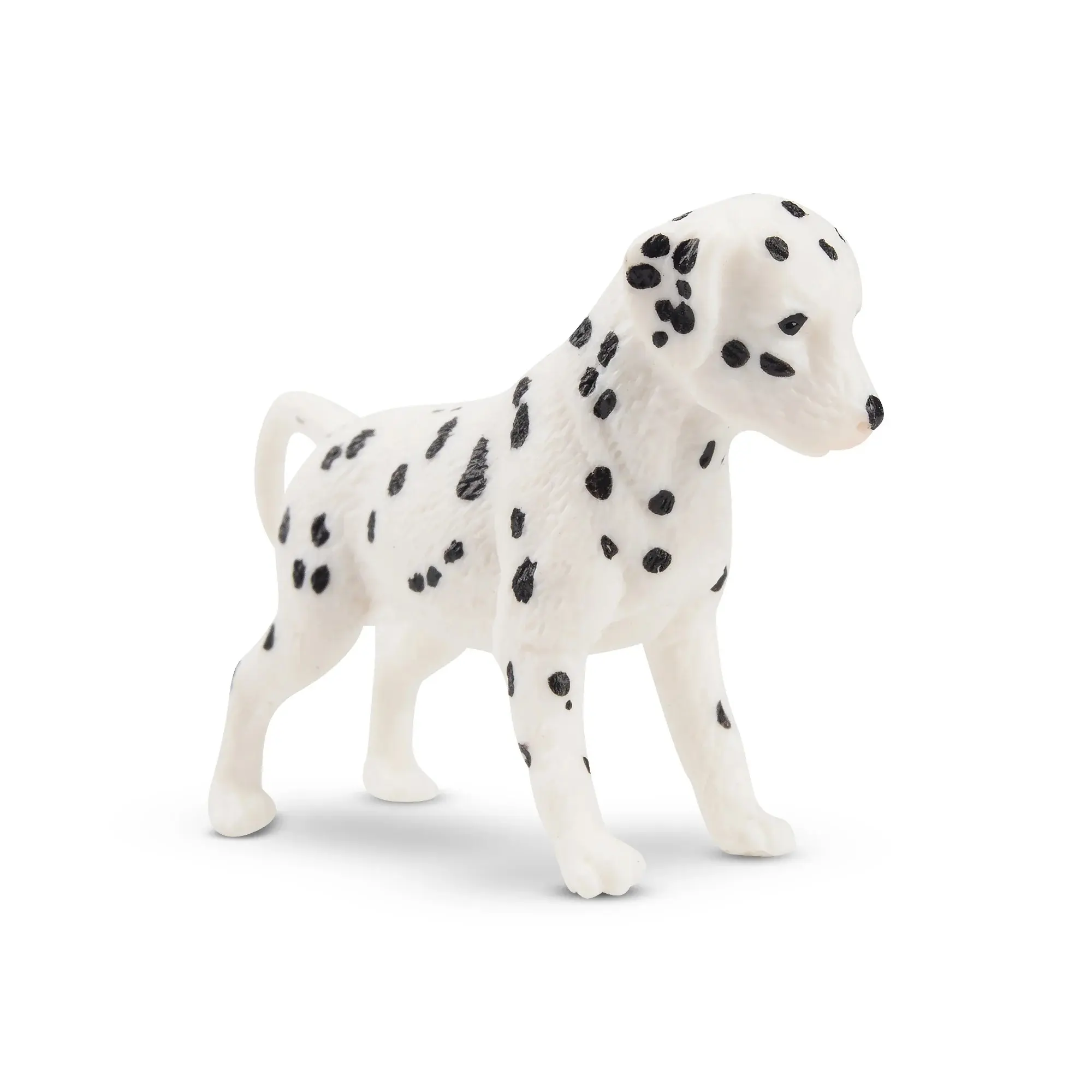 Toymany Hand-Painted Plastic Standing Dalmatian Puppy Figurine - Realistic Dog Model, Early Education Tool, Montessori Sensory Play Toy, Thoughtful Gift for Collectors