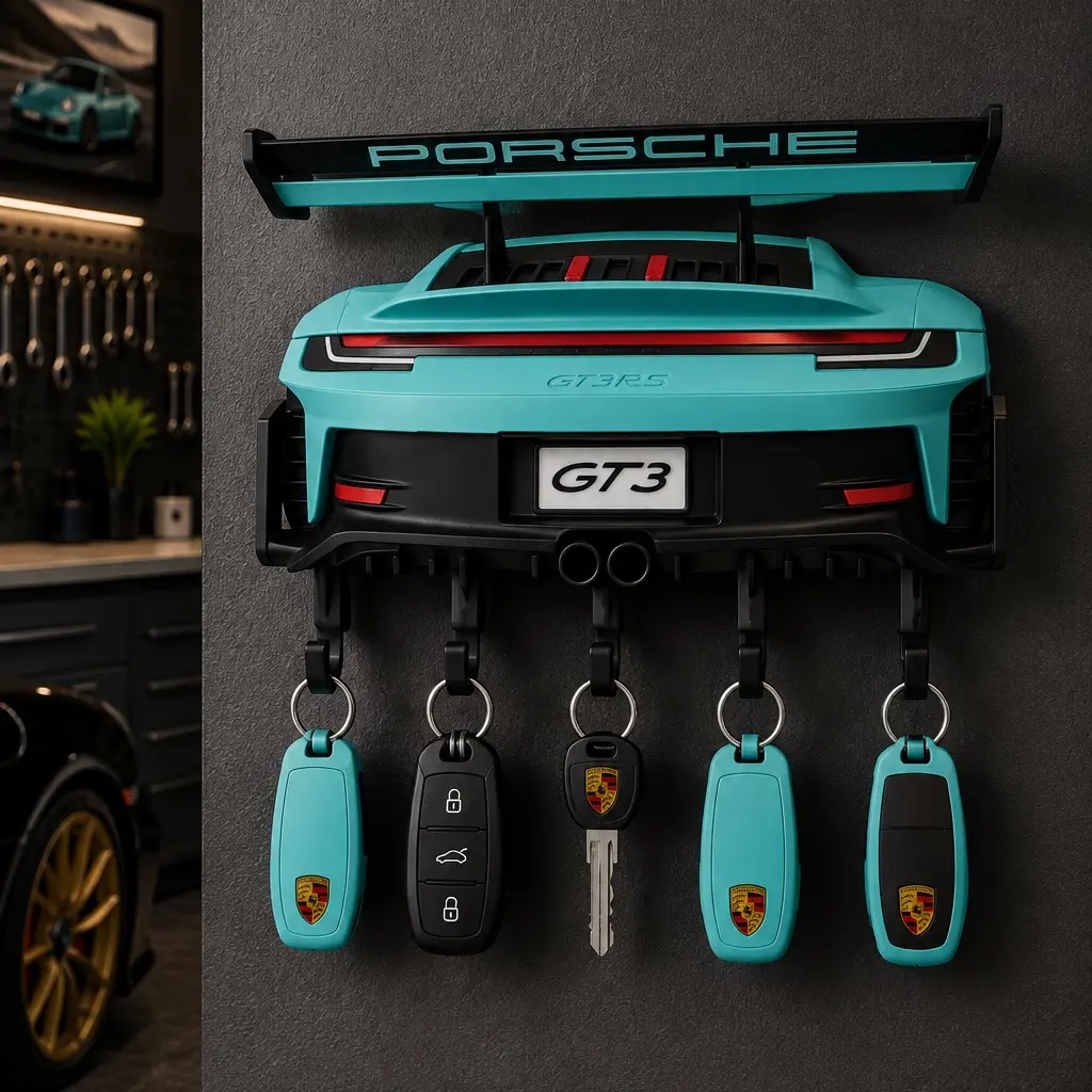 Sports Car Wall Key Holder | 3D Printed | Key Rack | Modern Home Decor | Gift for Car Lovers