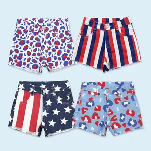 America girls kids July 4th jeans shorts