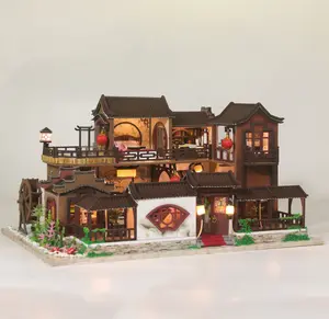 DIY Mini Chinese Ancient Town miniature dollhouse