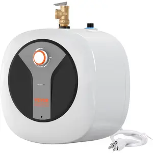 VEVOR Electric Mini - Tank Water Heater 8 - Gallon Tank, 1440W Hot Water Boiler Storage, Safety Temperature Pressure Valve Easy Install, for Kichen Bathroom Restaurant, Shelf Wall Floor MountedVEVOR Super Brand Day