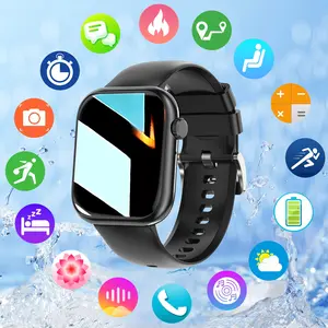New fashionable sports smart watch for men and women, answer/make calls, message reminder, voice assistant, weather display, 100+ sports modes, step counter, multi-language system support, suitable for Android and iPhone mobile phones