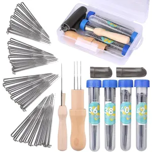 82PCS Needle Felting Tools, Needle Felting Needles, 4 Sizes Felting Needles with Needle Bottle Felting Tool Holders, Complete Needle Felting Supplies for Beginner Professional