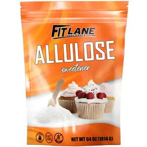 Allulose Sweetener 4 lbs - Pure Low Calorie Zero Net Carb Natural Keto Sugar Substitute With No Aftertaste -  By Fit Lane Nutrition Flavor Flavor