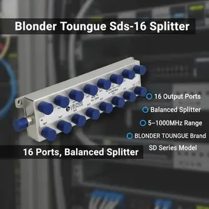 BLONDER TONGUE SDS-16 MDU SERIES 16 OUTPUT PORTS BALANCED SPLITTER 5 – 1000MHZ