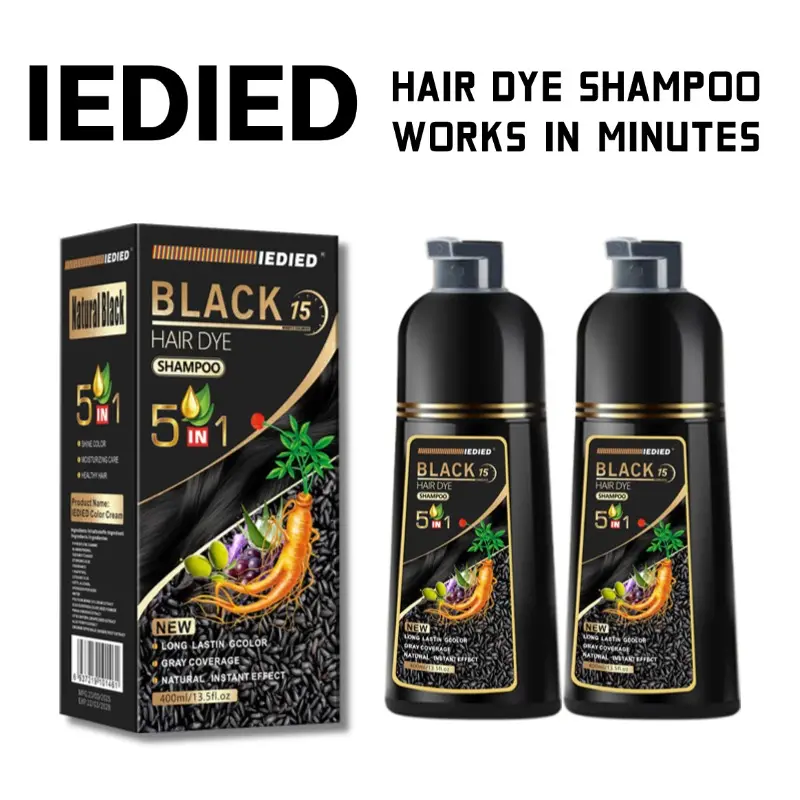 easy hair dye Root touch-up / Root concealer 5-in-1 Shampoo Haircare, Cover Gray Hairs, 10 Mins Hair Coloring, Plant Extracts, Long Lasting, Mild, Moisture
