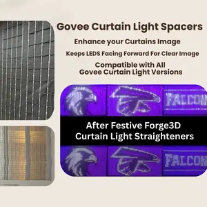 Govee Curtain Light Pro LED Straightener & Spacer Clips for V1 V2 and Pro Curtains Improve Stability Ensure Consistent Spacing