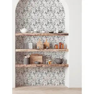 Watercolor Foliage Peel and Stick Wallpaper