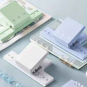 1PC multifunctional 3-hole puncher, small hand puncher, can bind 6 sheets of paper, suitable for scrapbooking and paper making, Office Stationery