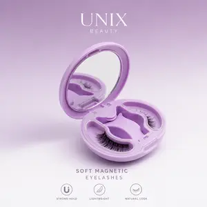 Unix Beauty Soft Magnetic Eyelashes Versatile Styles All-in-One Box Lightweight Lash clusters Reusable No-Glue Water-proof Make-up Cosmetic Makeup Perfect Gift for Girlfriend Unix Beauty