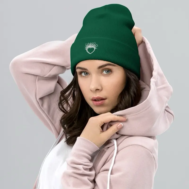 Cuffed Beanie - Bursting Heart Logo