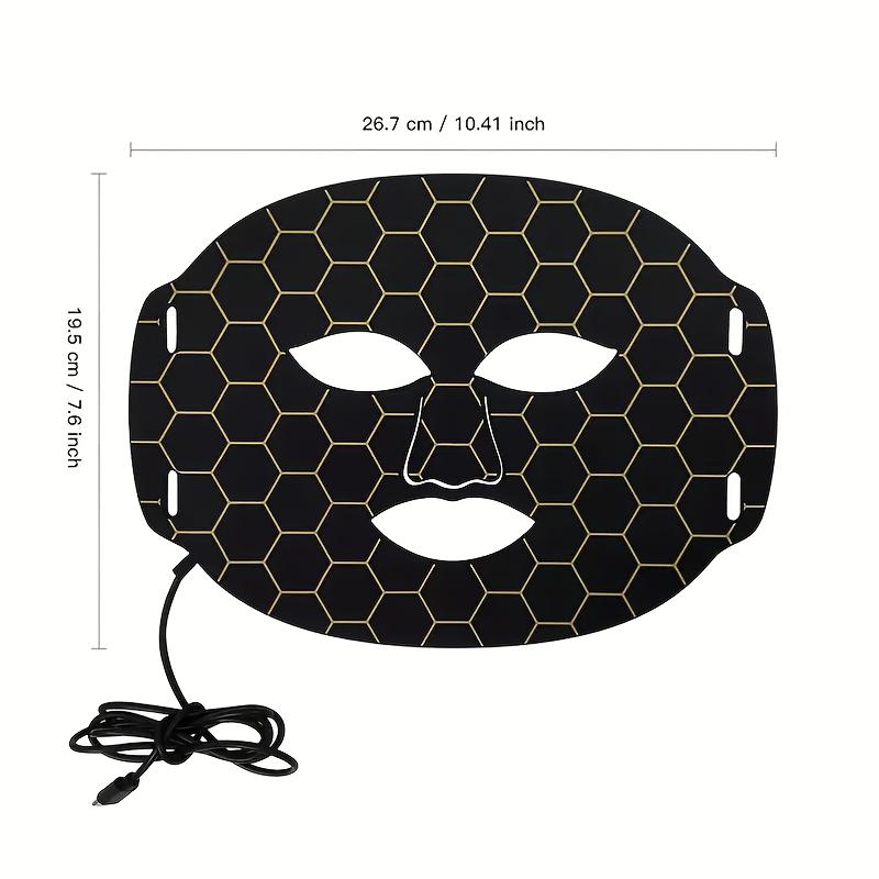 【Mother's Day Gift】Red Light Therapy for Face, LED Face Mask Light Therapy with Rechargeable Remote for Acne, Wrinkles, Skin Rejuvenation, Portable Facial Skin Care Mask with Timing Function - Home Use 96 LED Beads