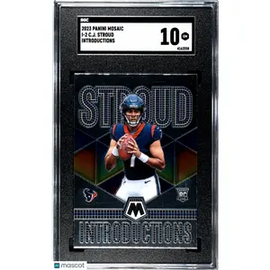 2023 Panini Mosaic CJ Stroud Introductions #I-2 SGC 10 GEM MINT POP 2 Rookie