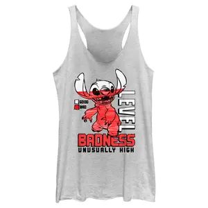 Women's Lilo & Stitch Badness Level Unusually High Racerback Tank Top
