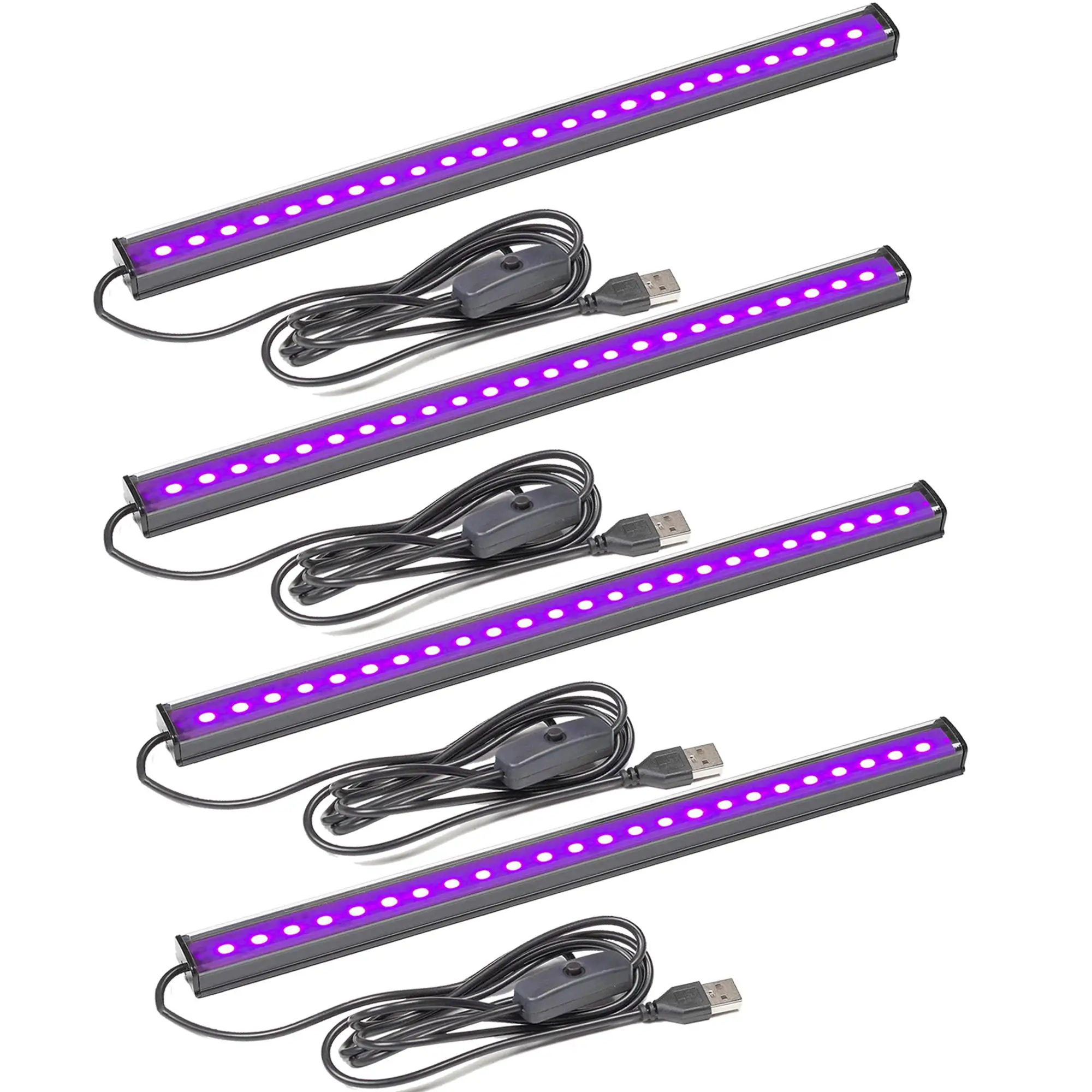 Portable LED Light Strip, Easy to Use LED Blacklight Bar, Multi-Application USB Powered Light Strip for Glow Party, Room & Bedroom Decor, Home Decorat