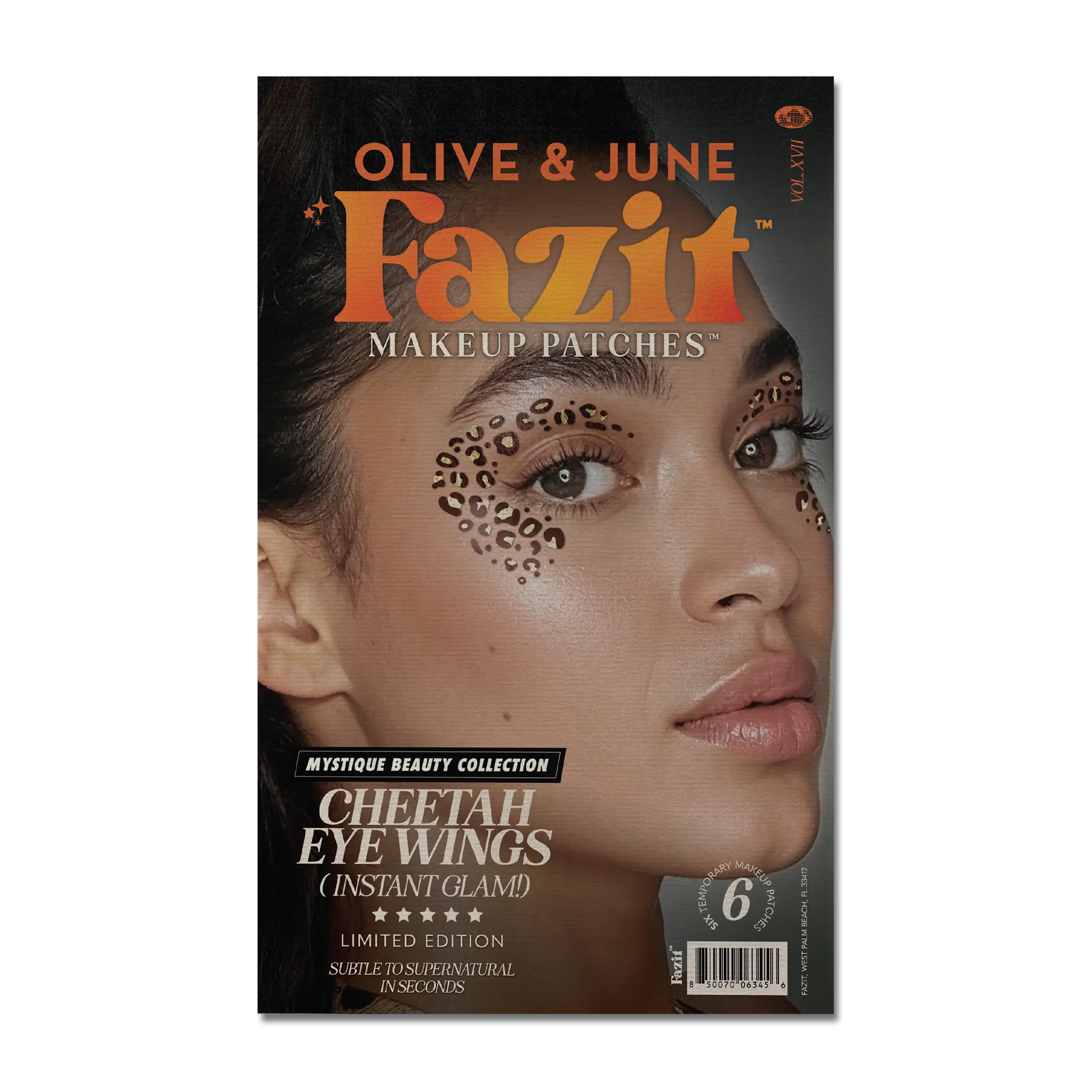 Cheetah Eye Shadow & Highlighter Makeup Patch