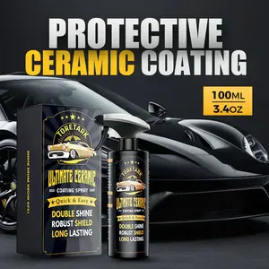 Toretank Ultimate Ceramic Coating Spray 100ML for Car Paint Polishing & Waxing - Quick & Easy Waterless Wash - Eco-Friendly Formula - 3-6 Months Shine