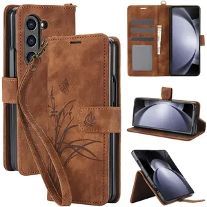 Samsung Galaxy Z Fold Wallet Case with Card Slot Magnetic Closure, Business Style Design, Travel Essential Cash Storage