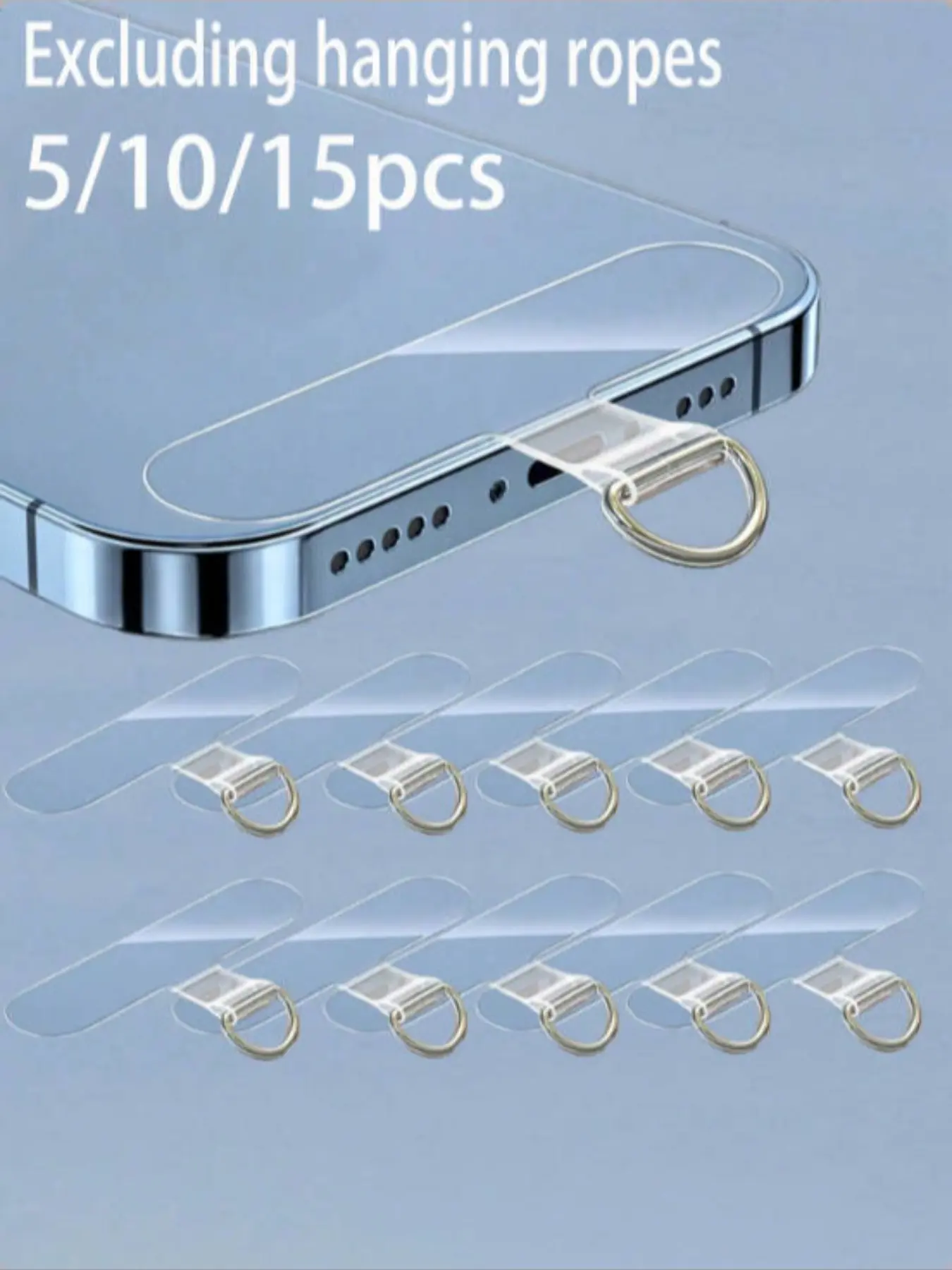 Universal Phone Anti-Loss Lanyard Card Holder, Convenient Card Storage, Thick Transparent Flexible Phone Strap Clip, Universal Phone Accessories, Protect Your Phone, Portable