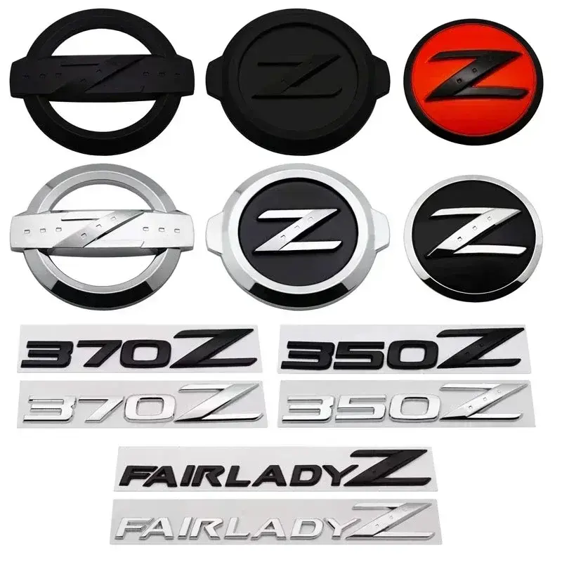 2026 New Car Rear Trunk Emblem Badge Sticker Decals for Nissan Z Logo 350Z 370Z Fairlady Z3 Z34 Almera Sylphy Altima Sentra For your Cars