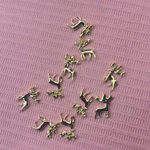 Christmas Reindeer Nails Charms for Festive Nail Art