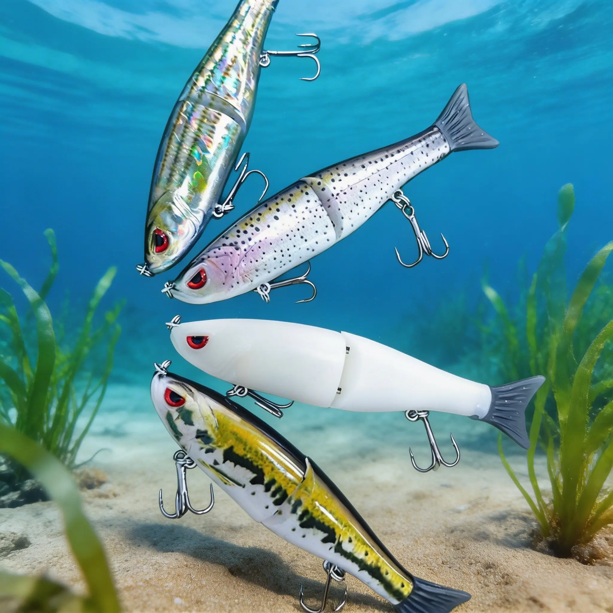 Bassdash Swimbaits 4.5in/0.65oz Pike Trout Glide Baits Minnow Hard Bass Fishing Lure. Glass minnow Artificial Fishing Lure Bass Fishing Gear Artificial Lures